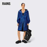 RainsRains 中长款防水风衣外套 风衣男女同款雨衣Cargo Long Jacket 电光蓝 XS
