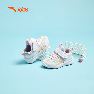 ANTA 安踏 儿童鞋婴儿学步鞋男女童宝宝鞋子机能鞋幼童跑鞋A322330016H 白/杏花粉H-2 26