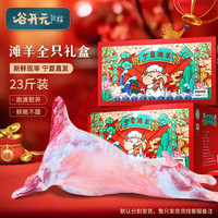 谷开元 宁夏滩羊肉 国产生鲜羊肉 全羊整只23斤羔羊 年货礼盒 源头直发