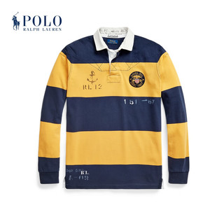 Polo Ralph Lauren 拉夫劳伦 男装 24年春经典版棉条纹橄榄球衫RL18063 710-多色 S