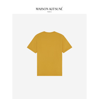 Maison Kitsune 男女同款 SS24春夏赛车狐狸印花圆领T恤 P891【姜黄色】 XL