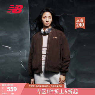 NEW BALANCE外套24女款潮流舒适运动夹棉夹克 KCF WJ33507 M