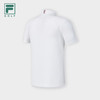 FILA 斐乐 男子针织短袖POLO衫2024夏高尔夫运动防晒上衣 玉石白-WT 185/104A/XXL