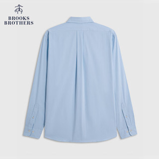 布克兄弟（BrooksBrothers）男士24早春口袋纯色扣结领休闲衬衫 4000-淡蓝色 L