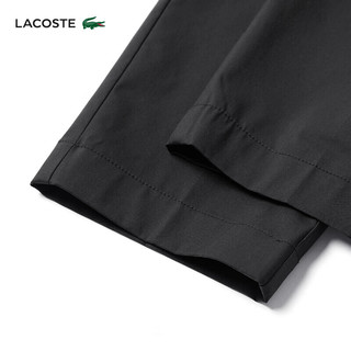 LACOSTE法国鳄鱼女装24春季纯色简约休闲运动裤长裤|HF3877 031/黑色 38 /165