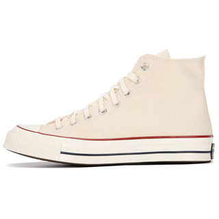 匡威（Converse）男女鞋帆布鞋1970S All Star款复古运动休闲鞋透气防滑硫化鞋 米色/高帮/晒图可返【10】 37