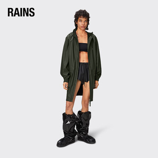 RainsRains 中长款防水风衣外套 风衣男女同款雨衣Cargo Long Jacket 绿色 M