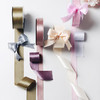 巧心师 丝带盒包装带缎带派对装饰房间布置彩带20mm 粉色+米白色丝带