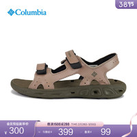 Columbia哥伦比亚户外24春夏儿童抓地凉爽透气凉鞋BY4566 258 咖啡色 33码 (20cm)