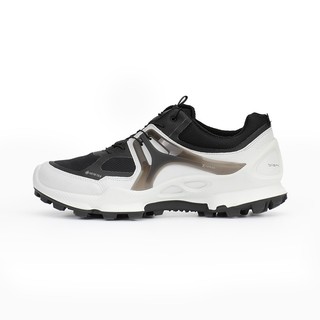 ECCO爱步BIOM C-Trail M运动跑步鞋GTX防水休闲鞋男健步C803114 黑色+白色 42