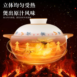 ASD 爱仕达 砂锅炖锅煲汤家用燃气灶煤气耐高温汤煲汤锅陶瓷锅沙锅