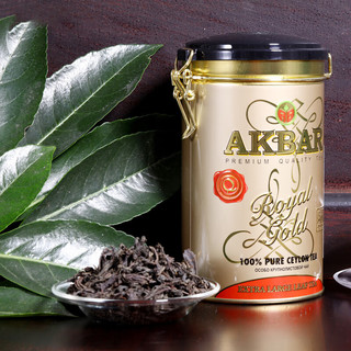 AKBAR 阿客巴 阿卡巴 金牌锡兰红茶（大叶）进口茶叶罐装散茶下午茶 150g*1罐
