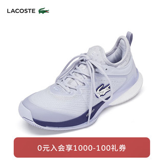 LACOSTE法国鳄鱼女鞋24春季时尚运动网球鞋47SFA0028 52C/浅蓝色/蓝色 3.5 /36