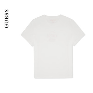 GUESS24年新款春季男士美式百搭纯色数字字母短袖T恤-M4PI82K2Q40 F7IM-白色 XS
