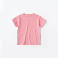 无印良品（MUJI） 婴童 圆领短袖T恤 童装打底衫儿童 早春  CC23HA4S 粉红色 80/48A