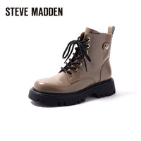 史蒂夫·马登 STEVE MADDEN/思美登秋冬厚底圆头马丁靴短筒靴女  FANDIQ 卡其色 40