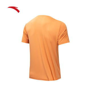 安踏速干T丨短袖T恤男2024夏季冰丝体恤吸湿篮球跑步训练服上衣男 砺黄色-4 XL