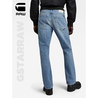 G-STAR RAW2024春新Mosa修身男士中腰厚款直筒牛仔裤D23692 褪色海洋蓝 3632