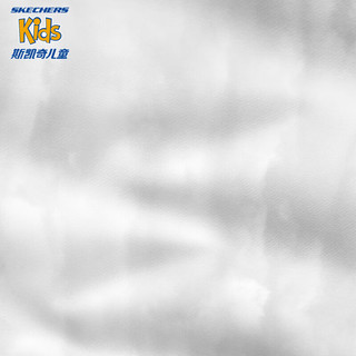 Skechers斯凯奇男童休闲裤子春秋季假两件运动短裤P124B019 灰白渐变/03QP 175cm