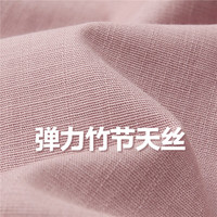 佐丹奴裙子女装弹力天丝梭织收腰连片袖圆领连衣裙13464229 52灰草绿 XL