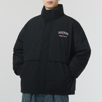 斯凯奇棉服男装女装 24春季户外运动服训练立领两面穿保暖外套 L124U026-0018 S