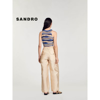 SANDRO2024早春女装法式网眼镂空波浪针织背心上衣SFPPU01834 D272/多色 4