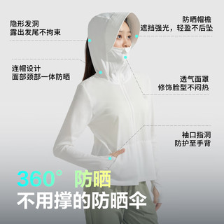 波司登（BOSIDENG）2024夏新户外防晒衣服女款防紫外线凉感透气外套B40525144 浮云白8115 165/88A