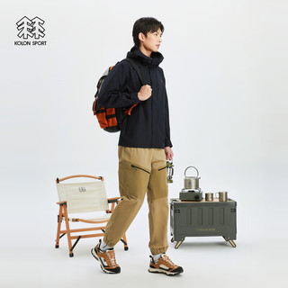 KOLON SPORT可隆陈坤同款男戈尔户外冲锋衣防水夹克 黑色BK 190/4XL