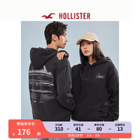 HOLLISTER美式风抓绒科迈罗图案帽衫卫衣男装女装 355865-1 黑色 - 雪佛兰 XS (170/84A)