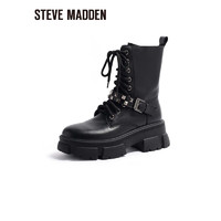 STEVE MADDEN/思美登秋冬铆钉装饰短筒靴马丁靴女 JESIPO 黑色 36