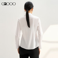 G2000【三防科技】G2000女装SS24商场舒适弹性修身剪裁长袖衬衫 轻薄三防-白色修身26寸 38