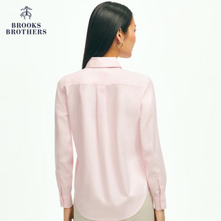 布克兄弟（BrooksBrothers）女士24早春Supima棉免烫简约衬衫 6006-粉色 0