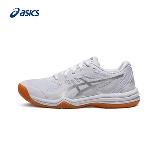 亚瑟士ASICS童鞋舒适网面透气儿童室内运动鞋 UPCOURT 5 GS 白色/灰色 37.5码
