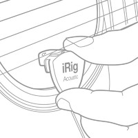 IK Multimedia IK iRig Acoustic 原声木吉他古典吉他尤克里里免开孔拾音器话筒