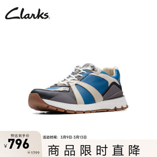 Clarks 其乐 男鞋春夏复古潮流拼色休闲鞋舒适缓震运动鞋男