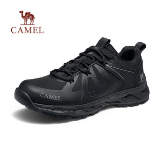 骆驼（CAMEL）男鞋2024春季户外运动鞋男软底透气耐磨登山徒步跑步鞋男 G14S829168 黑色 39