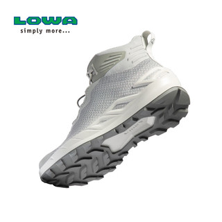 LOWA墨驹 德国休闲运动鞋户外徒步中帮防水透气MERGER GTX女款L320432 灰白色/浅灰色 39