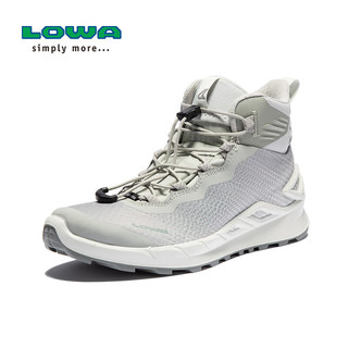 LOWA墨驹 德国休闲运动鞋户外徒步中帮防水透气MERGER GTX女款L320432 灰白色/浅灰色 37