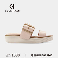 colehaan/歌涵 女士凉鞋 24年春夏厚底增高一字带凉拖鞋女W29422 米色-W29422 35