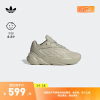 adidas OZELIA EL C经典复古运动老爹鞋男小童阿迪达斯三叶草 杏灰色 29(175mm)