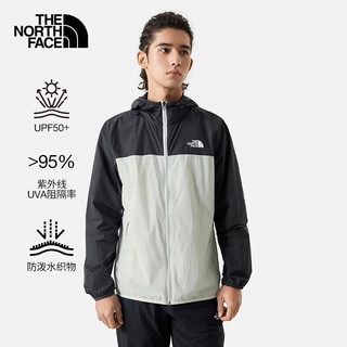 北面（The North Face）防风夹克运动户外男薄风衣薄夹克舒适耐穿24春季8AUS AZ5/灰黑色 L/175