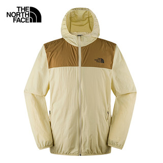 北面（The North Face）防风夹克运动户外男薄风衣薄夹克舒适耐穿24春季8AUS 92Q/棕色 M/170