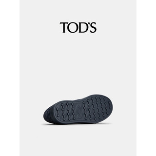 TOD'S【】2024春夏男士绒面皮革运动鞋平底鞋休闲男鞋 藏青色 38