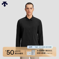 DESCENTE迪桑特DUALIS系列都市通勤男士长袖衬衫夏季 BK-BLACK XL (180/100A)