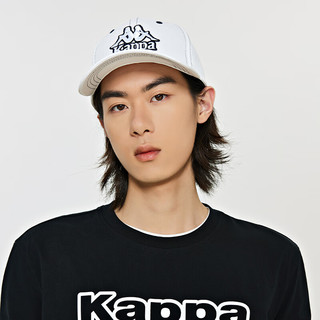 卡帕（Kappa）复古运动短袖2024男字母印花T恤休闲半袖K0E12TD01 黑色-990 M