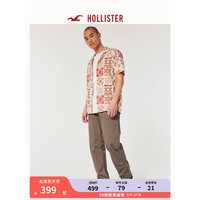 HOLLISTER24年春夏舒适宽松百搭直筒飞行裤 男 357865-1 棕色 L (180/86A)