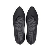 crocs 卡骆驰 布鲁克林尖头平底鞋女士休闲鞋|210169 黑色-001 39(250mm)
