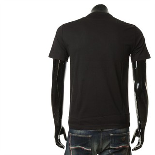 ARMANI/阿玛尼 EA7 男士时尚印花短袖圆领T恤 6LPT81 PJM9Z 黑色 1200 M