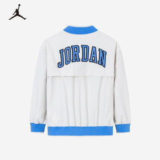 NIKE JORDAN 耐克AJ童装男童工装梭织夹克2024春秋儿童上衣外套 栀子花色 120/60(6)