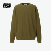 Onitsuka Tiger鬼塚虎套头卫衣 休闲百搭圆领卫衣 2183B182-300 深绿色 XL